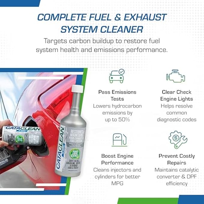 كاتاكلين اختبار انبعاثات منظف ونظام العادم، أضواء فحص المحرك الواضحة، تستعيد المحولات الحفازة، مرشحات DPF وتنظف أنظمة الوقود، 3 لتر (120018CAT) - Image 2